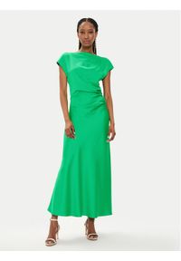 Imperial Sukienka koktajlowa AEAOHBA Zielony Regular Fit. Kolor: zielony. Materiał: syntetyk. Styl: wizytowy