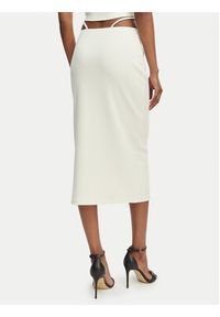 Guess Spódnica ołówkowa E6GD04 KG322 Kremowy Slim Fit. Kolor: kremowy. Materiał: syntetyk #5