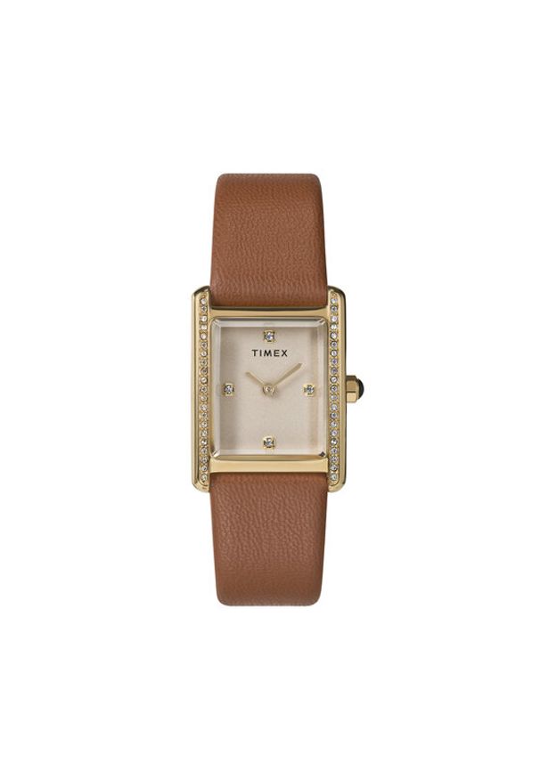 Timex Zegarek Hailey TW2W63900 Brązowy. Kolor: brązowy