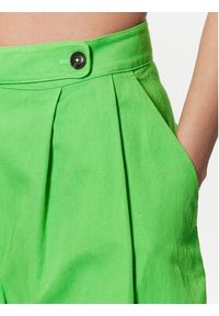 TOMMY HILFIGER - Tommy Hilfiger Spodnie materiałowe WW0WW38596 Zielony Wide Leg. Kolor: zielony. Materiał: materiał, bawełna #4