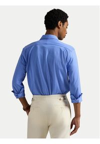 Polo Ralph Lauren Koszula 710899386004 Niebieski Slim Fit. Typ kołnierza: polo. Kolor: niebieski. Materiał: bawełna #7