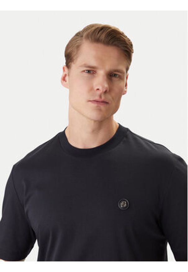 BOSS T-Shirt 50555844 Granatowy Regular Fit. Kolor: niebieski. Materiał: bawełna