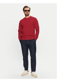 TOMMY HILFIGER - Tommy Hilfiger Bluza Essential MW0MW37237 Czerwony Regular Fit. Kolor: czerwony. Materiał: bawełna