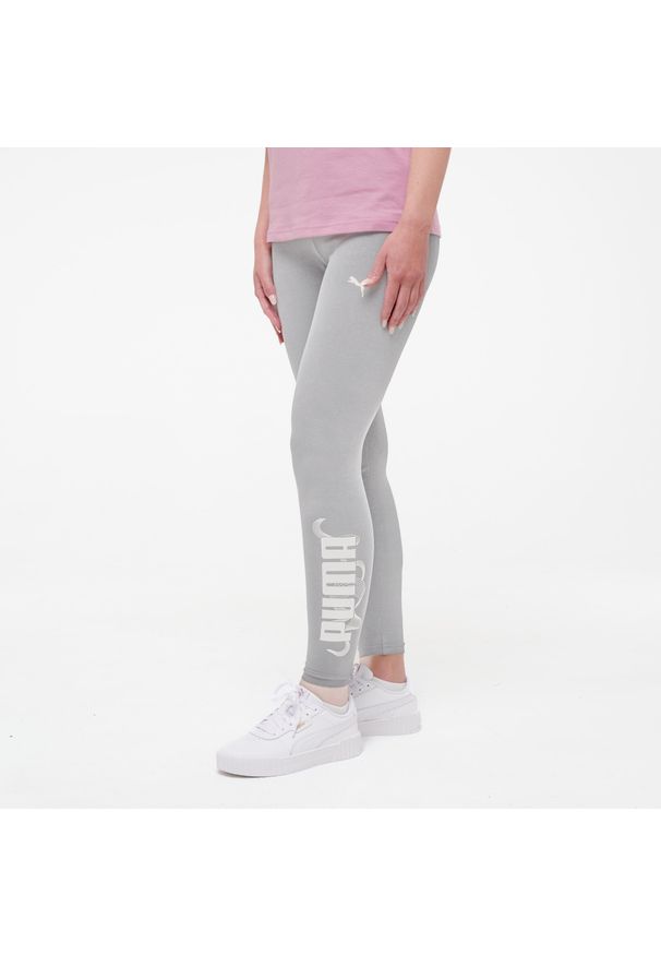 Legginsy fitness damskie Puma 7/8. Kolor: szary. Materiał: bawełna, elastan. Sport: fitness