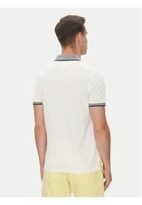 TOMMY HILFIGER - Tommy Hilfiger Polo MW0MW33140 Biały Regular Fit. Typ kołnierza: polo. Kolor: biały. Materiał: bawełna #3