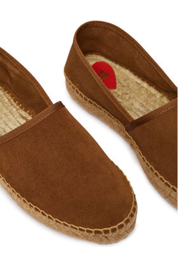 Love Moschino - LOVE MOSCHINO Espadryle JA10572G0OIG5200 Brązowy. Kolor: brązowy. Materiał: skóra, zamsz