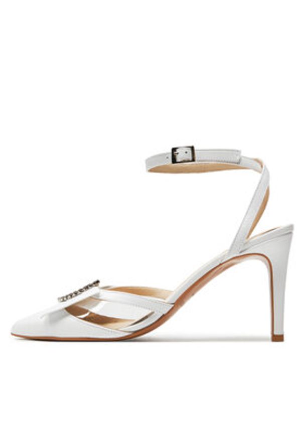 Baldowski Sandały D04863-2835-001 Biały. Kolor: biały. Materiał: skóra