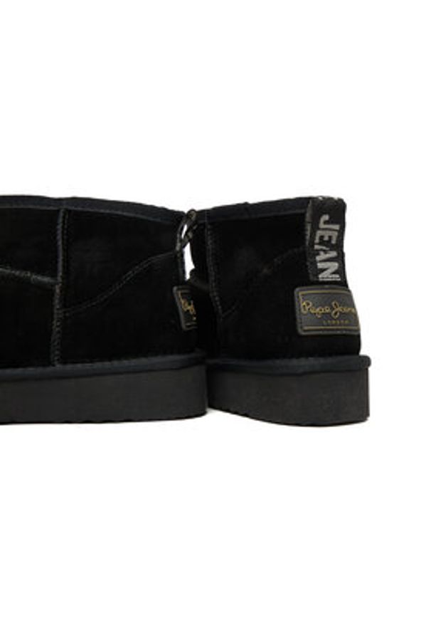 Pepe Jeans Śniegowce Dissy Young W PLS50536 Czarny. Kolor: czarny. Materiał: zamsz, skóra
