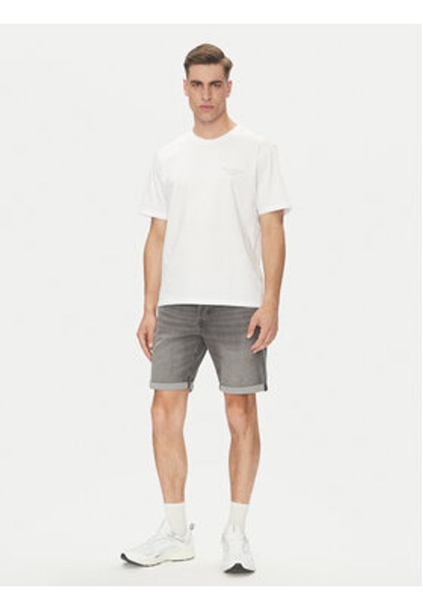 Jack & Jones T-Shirt Almeria 12276785 Biały Relaxed Fit. Kolor: biały. Materiał: bawełna