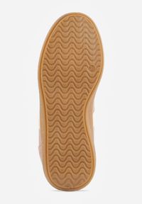 Renee - Różowe Sneakersy Typu Tenisówki Ozdobione Paskami po Bokach Fefia. Okazja: na co dzień. Zapięcie: pasek. Kolor: różowy. Materiał: jeans. Wzór: aplikacja. Sezon: wiosna #3