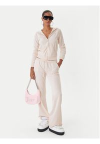 Juicy Couture Spodnie dresowe Caisa JCSEBJ008G Różowy Slim Fit. Kolor: różowy. Materiał: bawełna #3