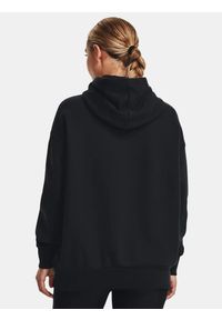 Under Armour - Bluza fitness damska UNDER ARMOUR Icon Fleece Oversized Hoodie z kapturem. Typ kołnierza: kaptur. Kolor: czarny. Sport: fitness