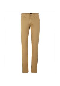 Lee - LEE MĘSKIE SPODNIE MATERIAŁOWE DAREN ZIP FLY CLAY 112345389 L707014418. Materiał: materiał