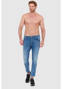 Philipp Plein - PHILIPP PLEIN Niebieskie męskie jeansy zapinane na guziki. Kolor: niebieski #3