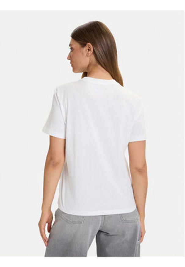 Calvin Klein Jeans T-Shirt Classic Monogram LV047D874G Biały Regular Fit. Kolor: biały. Materiał: bawełna