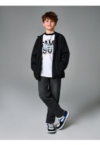 Sinsay - Jeansy straight z efektem sprania - szary. Kolor: szary #1