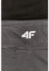 4f - 4F - Spodnie. Okazja: na co dzień. Kolor: szary. Styl: casual #4