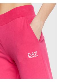 EA7 Emporio Armani Spodnie dresowe 8NTP85 TJCQZ 1417 Różowy Regular Fit. Kolor: różowy. Materiał: bawełna #4