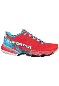 LA SPORTIVA - Techniczne kapcie La Sportiva Akasha II do biegania wytrzymałościowego. Kolor: wielokolorowy, niebieski, czerwony