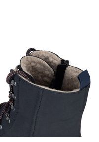 Rieker Trzewiki 72643-14 Niebieski. Kolor: niebieski. Materiał: materiał #5