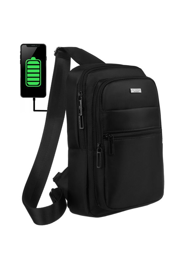 Mała torba męska plecak na jedno ramię - Peterson