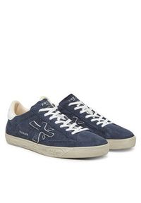 Premiata Sneakersy Steven Var 6643 Granatowy. Kolor: niebieski. Materiał: skóra, zamsz #3