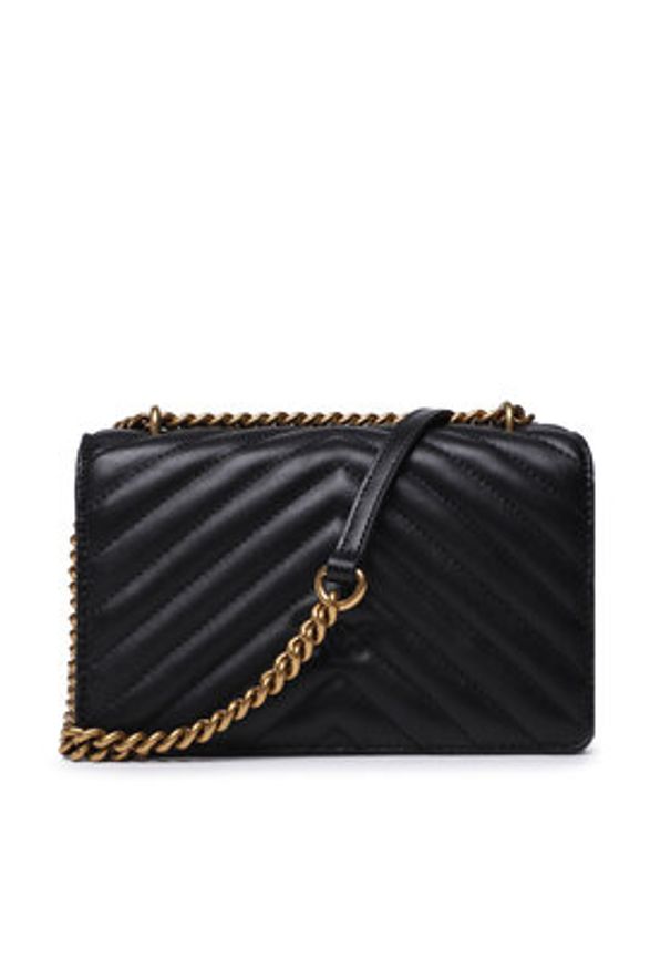 Pinko Torebka Love One Mini Dc PE 23 PLTT 100074 A0GK Czarny. Kolor: czarny. Materiał: skórzane