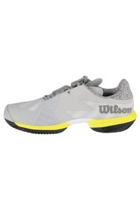 Buty do chodzenia męskie Wilson Kaos Swift 1.5 Clay. Zapięcie: sznurówki. Kolor: szary. Materiał: guma, materiał, tkanina, syntetyk. Szerokość cholewki: normalna. Sport: turystyka piesza, tenis