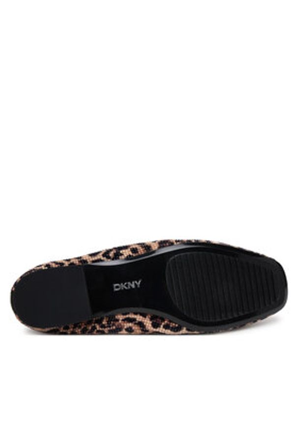 DKNY Baleriny K1577448 Brązowy. Kolor: brązowy. Materiał: materiał