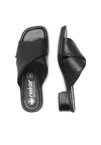 Rieker Klapki 62690-00 Czarny. Kolor: czarny. Materiał: skóra #6