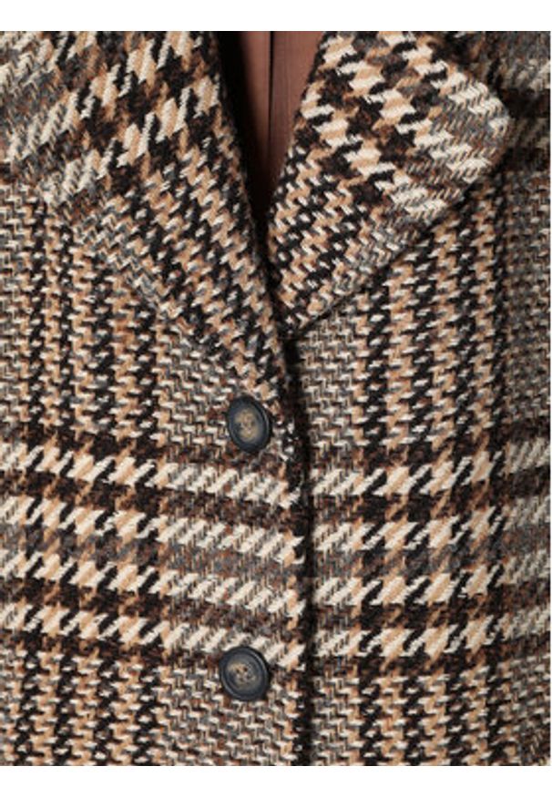 Tatuum Płaszcz wełniany Sewro 1 T2419.007B Brązowy Regular Fit. Kolor: brązowy. Materiał: syntetyk