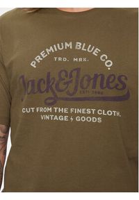 Jack & Jones - Jack&Jones T-Shirt Jprblulouie 12259674 Brązowy Regular Fit. Kolor: brązowy. Materiał: bawełna #5