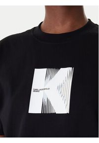 Karl Lagerfeld Jeans T-Shirt B1W17055 Czarny Relaxed Fit. Kolor: czarny. Materiał: bawełna #4