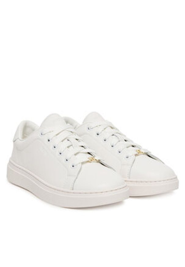 BOSS Sneakersy Kieran 50548110 Biały. Kolor: biały. Materiał: skóra