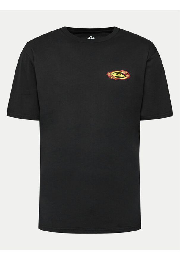 Quiksilver T-Shirt Tc Snap EQYZT07672 Czarny Regular Fit. Kolor: czarny. Materiał: bawełna