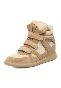 Badura Sneakersy EO-IVI-LT1885-2N Beżowy. Kolor: beżowy. Materiał: zamsz, skóra #6