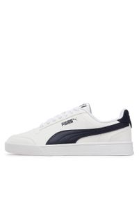 Sneakersy Puma Shuffle 309668 24 Puma White/Puma Navy. Kolor: biały. Materiał: skóra