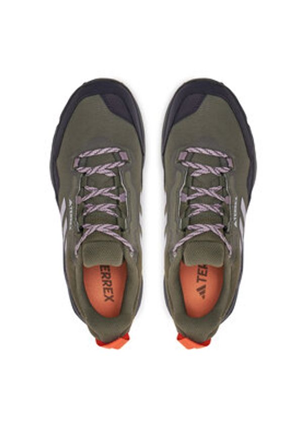 Adidas - adidas Trekkingi Terrex AX4 GORE-TEX IG6581 Zielony. Kolor: zielony. Materiał: materiał, mesh