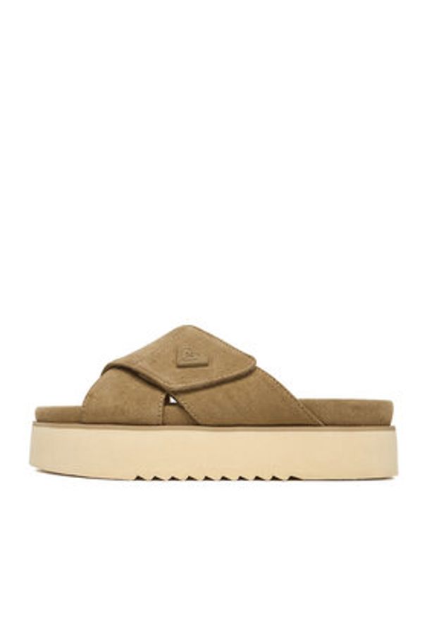 Roxy Klapki CWBEOB-HY22031-2 Beżowy. Kolor: beżowy. Materiał: materiał