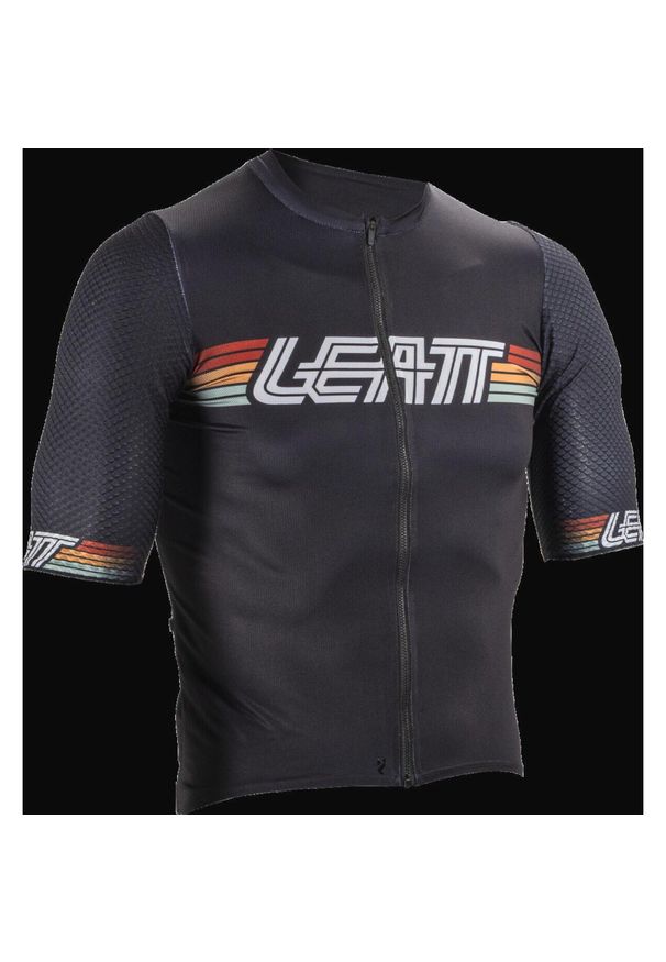 LEATT - Koszulka rowerowa męska Leatt Jersey MTB Endurance 6.0. Kolor: czarny. Materiał: jersey
