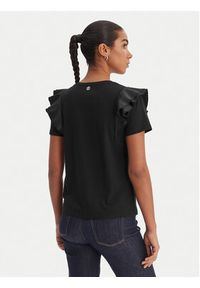 Fracomina Bluzka FR26ST3039J40001 Czarny Regular Fit. Kolor: czarny. Materiał: bawełna #5