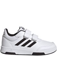 Adidas - Buty adidas Tensaur Sport 2.0 Cf Jr GW1981 białe. Okazja: na co dzień, na spacer. Zapięcie: rzepy. Kolor: biały. Materiał: guma, syntetyk, materiał, skóra. Szerokość cholewki: normalna. Sport: turystyka piesza