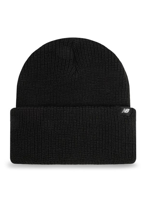 New Balance Czapka LAH43010BK Czarny. Kolor: czarny. Materiał: materiał