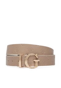 Guess Pasek Damski BW7861 P3430 Beżowy. Kolor: beżowy. Materiał: skóra #4