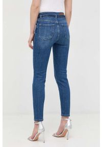 Pinko jeansy Susan damskie high waist. Stan: podwyższony. Kolor: niebieski #3