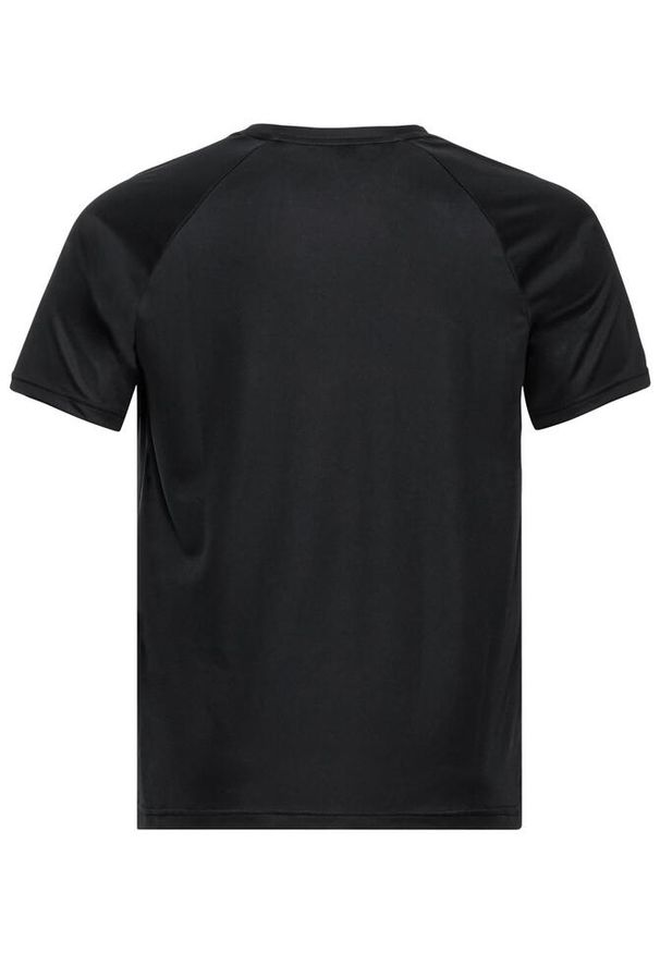 Koszulka męska Odlo ESSENTIAL PRINT T-shirt crew neck s/s. Kolor: czarny. Wzór: nadruk. Sport: fitness