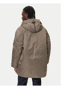 Hugo - HUGO Parka Makaro2541 50546236 Beżowy Regular Fit. Kolor: beżowy. Materiał: syntetyk #7