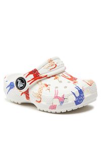 Crocs Klapki Classic Character Print Clog T 209697 Biały. Kolor: biały. Wzór: nadruk #7