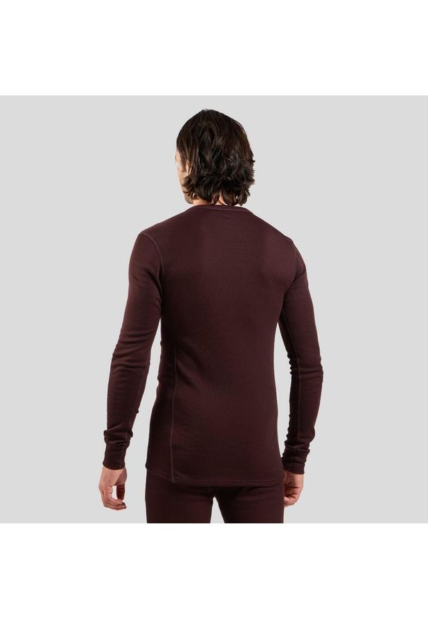 Odlo - Koszulka termoaktywna z długim rękawem męska ODLO Active Warm. Kolor: brązowy. Długość rękawa: długi rękaw. Długość: długie. Sport: turystyka piesza