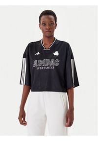 Adidas - adidas T-Shirt Tiro Cut 3-Stripes JG4097 Czarny Oversize. Kolor: czarny. Materiał: syntetyk